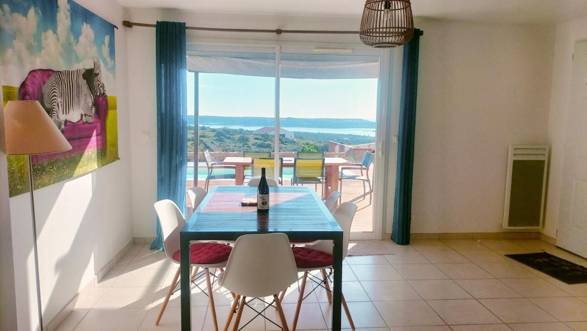 Maison avec vue sur la mer et avec piscine à Fitou Extérieur photo